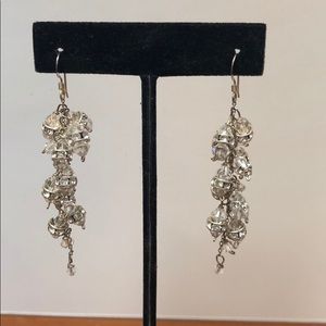 Bridal earrings: Sterling silver and Swarovski